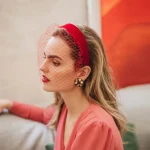 Masques de mariage en velours noir, bande de sauna, Fascinateur élégant, voile de cage à oiseaux, coiffure large, accessoires pour cheveux de mariage