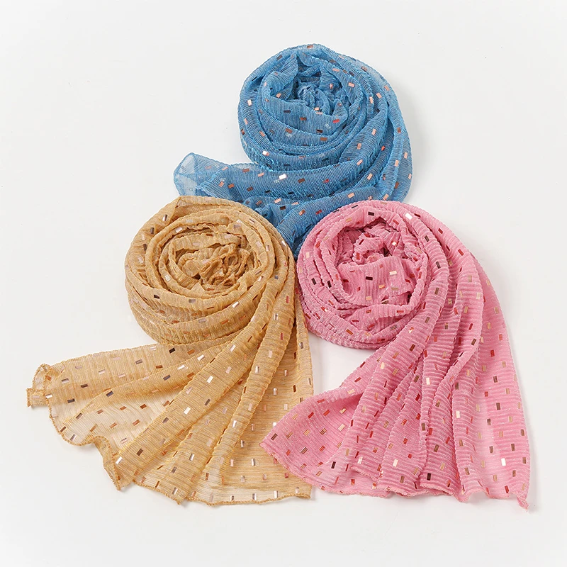 Écharpe de Styliste en Tissu à Paillettes pour Femme Musulmane, Châle Pashmina Doux et Fin, Bandeau de Sauna, Hijab Écharpe de Styliste en Tissu à Paillettes pour Femme Musulmane, Châle Pashmina Doux et Fin, Bandeau de Sauna, Hijab