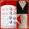 Épingles de sûreté antidérapantes en perles, 8 pièces, broche de décoration pour robe, épingles de fixation de taille, réglage du col, écharpe, mode de sécurité