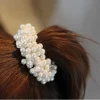 bandes de cheveux en perles pour femmes et filles, chouchou, support queue de cheval, perles, bandes de cheveux pour femmes, corde élastique en caoutchouc, attaches, accessoires pour cheveux