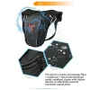 sac de taille et de jambe de moto, ceinture de cuisse, sac de hanche, sac de taille de portefeuille de téléphone de voyage tactique de moto étanche