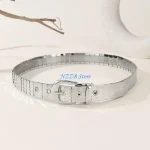 Ceinture taille moderne T21F, pour Costume quotidien, Punk, œillet, bijoux pour le corps