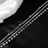 bracelets de perles en argent sterling 925 pour femmes, luxe coréen multicouche, chaîne réglable, bijoux fins de fête, cadeaux