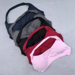 Soutien-gorge de sport pour femmes, sans couture, col licou, bretelles, Sexy, dos ouvert, rembourré, haut de Yoga, soutien moyen, haut court de gymnastique