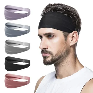Bandeau de sport en cours d&rsquo;exécution Fitness bandeau élastique absorbant la sueur cyclisme Jog Tennis Yoga gymnastique bandeau cheveux bandeau hommes femmes