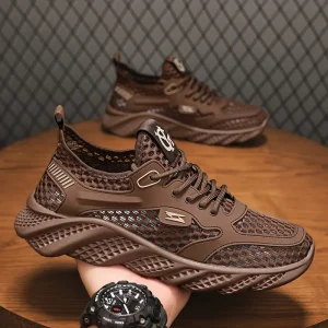 Chaussures de rencontre décontractées pour hommes, sandales souples et confortables, optique coordonnante, résistant à l&rsquo;usure astronomique, sandales plates ventilées