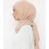 hijab en mousseline de soie pour femme musulmane, avec casquette, instantané, sans pince, avec nik, prêt à vitation