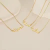 colliers personnalisés avec nom arabe pour femmes, ras du cou personnalisé en acier inoxydable, chaîne en or, collier islamique, bijoux cadeau