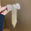 Épingle à cheveux frange nœud biscuits pour femme, pince à cheveux tempérament, pince à cheveux de luxe, accessoires de mode, document or et argent