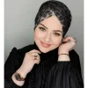 musulman modeste hijab casquette sous capuchon abaya hijabs pour femme islamique abayas jersey enveloppe instantanée femmes froissé arabe modal soie casquettes