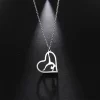 Collier pendentif de gymnastique d&rsquo;amour de gymnastique de couleur argent, pendentif de gymnastique américain à rabat pour femme, bijoux de sport fins en acier inoxydable