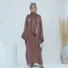 robe musulmane élégante du moyen orient pour femmes, hijab arabe, abaya dubaï, kebaya islamique de luxe, kaftan, vêtements de turquie, robe unie, modeste