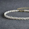 ceinture de taille en perles pour femmes et filles, élégante, élastique, sangle en cristal, designer