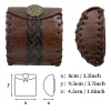 sac banane rétro punk médiéval pour homme, sacs steampunk, cuir pu, porte monnaie, ceinture suspendue, sac de taille, carré, hanche, ceinture, accessoire de cosplay