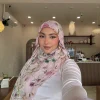 1 pièces ramadan fleur aquarelle hijab femmes bohème doux musulman hijabs floral respirant châle wrap écharpe foulard chaud