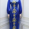 abaya longue arabe pour femmes musulmanes, robe de soirée, broderie jalabiya, maroc, dubaï, kaftan, islam, ramadan, robe éducative, eid