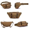 sac banane pour sports de plein air, sac de taille pour hommes, pochette de ceinture pour camping randonnée voyage course à pied pêche