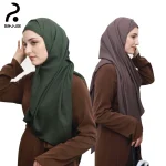 RIMAIRE Jersey Hijab pour femmes coton musulman Turban mode islamique foulards dames respirant foulard châle bandeau cadeaux