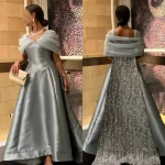 Robe de Rhélégante à col en V, perlée, paillettes, paillettes, balayage, brosse, charmeuse, Rotterdam, personnalisée