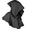 cape gothique punk à capuche pour halloween, pour cosplay, unisexe, rôle pour adultes, cosplay, sorcière médiévale, manteau, costume, chapeau de fête