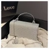 mode élégant pochette femmes brillant chaîne épaule sac à bandoulière dames chic cocktail fête de mariage enveloppe sac de soirée