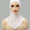 hijab à couverture complète pour femmes musulmanes, foulard croisé, turban, chapeau islamique, vente en gros