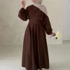 abaya robe arabe en lin pour femme musulmane, kaftan islamique modeste, vêtement de prière, ramadan, dubaï, turquie