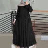 robe hijab à manches longues pour femmes musulmanes, abaya de dubaï, robe d'été boutonnée, vêtements islamiques, maxi, Éducatif, turquie, automne