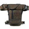 hommes goutte jambe sac taille fanny pack moto cavalier tactique militaire messager bandoulière sports de plein air mâle ceinture hanche bum sacs