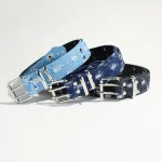 Ceinture Punk pour femmes, Harajuku Y2K, gothique, avec œillet étoile, boucle ardillon creuse, pour Jeans, accessoires de mode