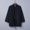 kimono japonais hommes vêtements t shirt samouraï cardigan yukata vêtements harajuku kimono hommes mince kimono streetwear blouse chemise
