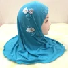 beaux fleurs hijab bandeau écharpe islamique enfants foulard fille bandeaux