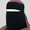Niqab court pincement oeil respirant Nida Eid Ramadan gros femmes musulmanes Hijab saoudien visage couverture voile Niqab Niqab court pincement oeil respirant Nida Eid Ramadan gros femmes musulmanes Hijab saoudien visage couverture voile Niqab