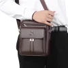 hommes bandoulière sacs à bandoulière étanche vintage hommes sacs à main grande capacité en cuir pu sac homme sacs de messager sac fourre tout