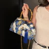 pochette de soirée de luxe pour femme, sac à main de mariage, petit sac à main de ix, poignée en rotin, fourre tout