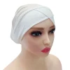 nouveau maillot modal croisé extensible intérieur hijab chapeaux musulman sous écharpe turban bonnet écharpe islamique tube femmes bandeau