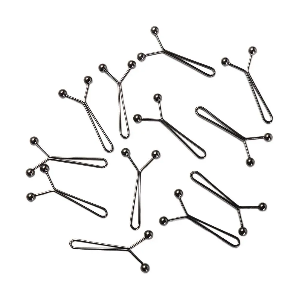 12 pièces/lot mode alliage u écharpe clips galvanoplastie châle écharpe clips multicolore hijab clips sûr broche broches boule ronde femmes
