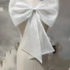 Ruban en Organza avec nœud de mariée, accessoires pour robe de mariée et robe de soirée pour dames
