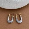 boucles d'oreilles délicates et élégantes pour femmes, bijoux tendance, cadeaux de fête, accessoires de personnalité géométrique qd275