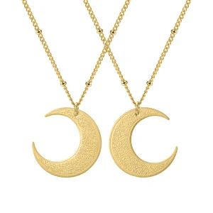 Collier croissant Ayatul Kursi pour femme, or arabe, religion musulmane, bijoux, esprit, prière, Projecan, Allah, Pmot, colonne vertébrale