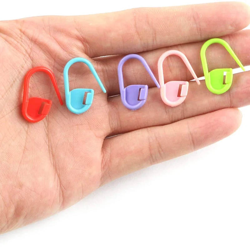 Épingles de sûreté en plastique colorées, marqueurs de tricot, Clips de points au Crochet pour bricolage, tricot, couture, accessoires pour vêtements artisanaux, 50/100 pièces