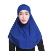 chapeau de prière musulmane pour femmes, 2 pièces, sous écharpe, hijab niquabs, foulard islamique, turban doux ninja, couleur unie, chapeau du moyen orient
