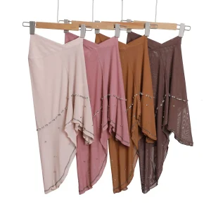 Femmes musulmanes diamants Hijab écharpe instantanée une pièce Amira châles Wrap tirer sur Amira Niqab Nikab foulard islamique prier Hijabs