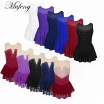 Robe de danse de ballet en biscuits pour filles, justaucorps de gymnastique, olympiques de danse lyrique, performance sur scène, enfants