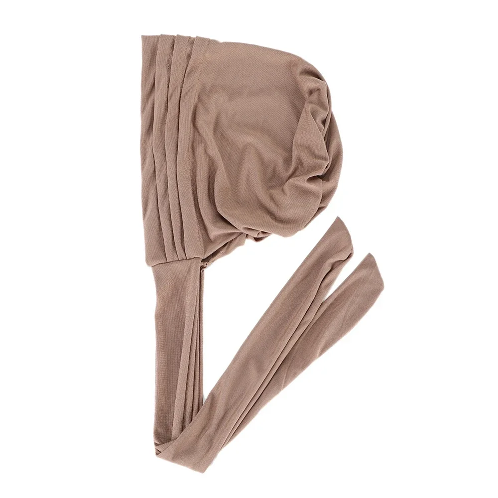 Écharpe de sauna pré nouée pour femme, hijab intérieur musulman, turban féminin, bonnet de chimio contre le cancer, couverture de perte de cheveux, vêtements de sauna, bandana commandé