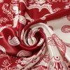 foulard carré en satin pour femmes musulmanes, hijab élégant, imprimé 2025, foulard en soie, châle, bandeau, poignée, accessoires pour cheveux, bandana