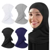 Bonnet Hijab à Tube Long ethnique extensible, foulard respirant pour femmes, Bonnet Hijab doux avec couverture complète du cou