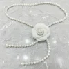 ceinture en perles de fleur de camélia pour femmes, ceinture en uldécorative, accessoires vestisens, environnement élégant, mode