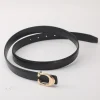 ceinture à boucle lisse de type c, souple, polyvalente, décontractée, à la mode, accessoires pour vêtements pour femmes, vente en gros, nouvelle collection