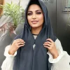 Écharpe Hijab en coton instantané avec fermeture éclair, couleur unie, pour femme musulmane, prêt à porter, Turban islamique, châle d’été, nouvelle collection Écharpe Hijab en coton instantané avec fermeture éclair, couleur unie, pour femme musulmane, prêt à porter, Turban islamique, châle d’été, nouvelle collection